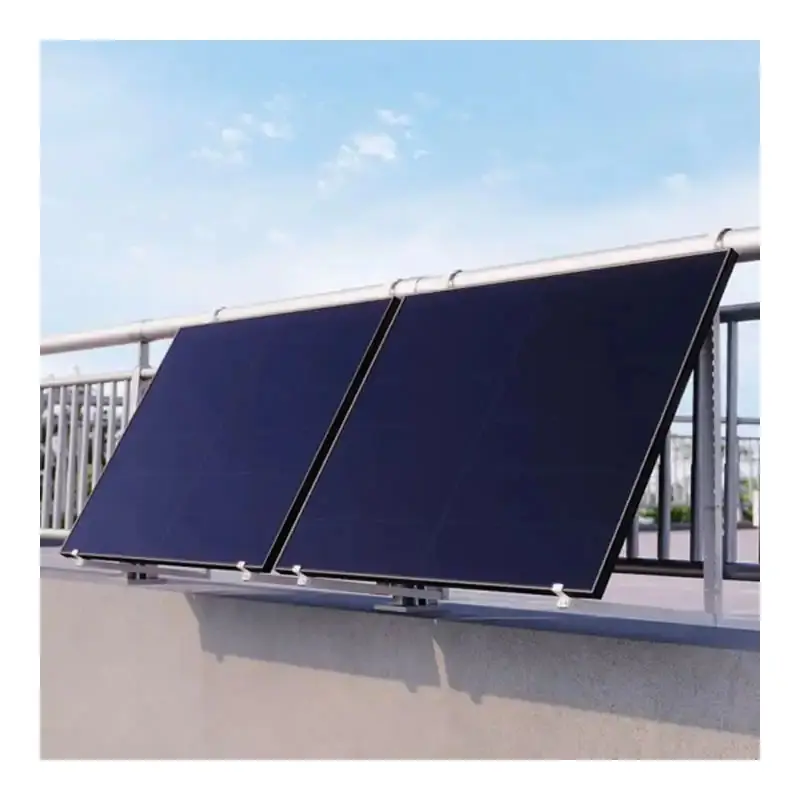 Adjustable System Solar balkon braket dudukan dinding Panel surya sistem pemasangan untuk rumah