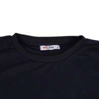 T-shirt de sécurité réfléchissant OEM pour travaux routiers, à manches longues, col rond, respirant, anti-humidité, orange fluorescent et vert
