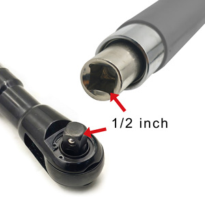 Llave de extensión con trinquete de 1/2 pulgada, chapada en acero al cromo vanadio, herramienta manual para reparación de automóviles - Product Image 4