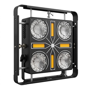 Projecteur matriciel LED RGBA 350W, 4x50W COB RGB, 4x40W Amber <span class=keywords><strong>DMX</strong></span> pour scène, concerts et événements - Product Image 1