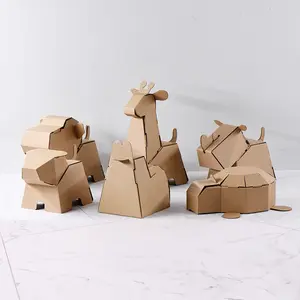 Jouet en papier bricolage avec gabarits d'artisanat en papier et outil de griffonnage pour le dessin et le jeu de pliage des enfants