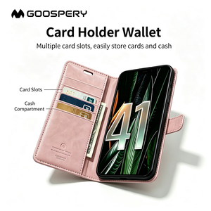 Étui portefeuille en cuir PU Goospery <span class=keywords><strong>Bluemoon</strong></span> Diary avec fermeture magnétique, antichoc, fentes pour cartes, protection intégrale pour iPhone Duo - Product Image 2