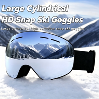 OEM ODM Lunettes de protection antidérapantes en silicone triple couche, anti-buée, anti-sable, UV400, 4 aérations, compatibles OTG, pour l'escalade, le parasail, le ski et le snowboard