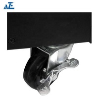 Armoire murale portable 12U pour rack ouvert avec roulettes, indice de protection IP20, en acier SPCC, conforme aux normes ANSI/EIA, certifiée CE/RoHS