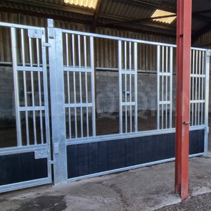 यूरोपीय शैली काले पाउडर छोटे घोड़े स्थिर अनुकूलित आकार उच्च गुणवत्ता वाले गैल्वेनाइज्ड पैडॉक घोड़े स्थिर स्टाल - Product Image 2