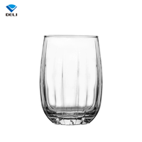 Gobelet à boire en verre sodocalcique rond transparent de qualité supérieure 380 ml pour la maison, l'hôtel, le restaurant, l'usage quotidien et les cadeaux
