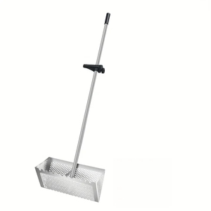 Tamis <span class=keywords><strong>à</strong></span> sable pliable en acier inoxydable, fournitures de plage, pelle en métal anti-corrosion - Product Image 2