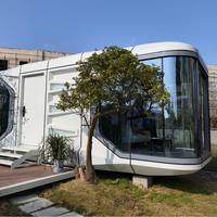 Villa mobile de luxe à service unique Maison de capsule spatiale en acier préfabriquée Sleeping Pod contre la Corée du Sud Petite maison intelligente