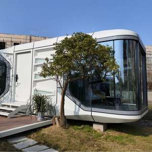 Villa mobile <span class=keywords><strong>de</strong></span> luxe <span class=keywords><strong>à</strong></span> <span class=keywords><strong>service</strong></span> unique Maison <span class=keywords><strong>de</strong></span> capsule spatiale en acier préfabriquée Sleeping Pod contre <span class=keywords><strong>la</strong></span> Corée du Sud Petite maison intelligente - Product Image 5