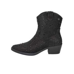 Stivaletti da Donna Xti 143116 Neri Stile a Metà Polpaccio con Dettagli in Strass - Product Image 1