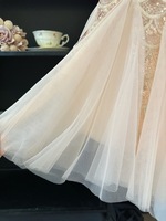 Robe de sirène pour filles avec écailles en paillettes et tulle, avec bandeau assorti pour les occasions de fête et de spectacle