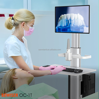Chariot médical d'hôpital chariot d'infirmière poste de travail réglable en hauteur avec scanner oral (OC-1T BEWISER)