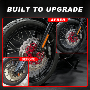 Rotor de Freno Delantero Flotante Perforado de Acero Inoxidable para Motocicleta de 11.8 Pulgadas para Harley Davidson Softail Touring Sportster <span class=keywords><strong>Dyna</strong></span> - Product Image 3