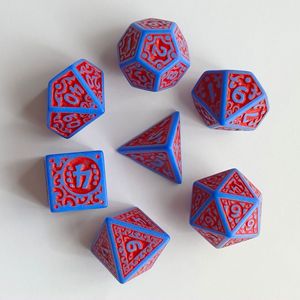 Logotipo personalizado, 1 pieza, dados poliédricos de acrílico Dnd, <span class=keywords><strong>dragones</strong></span> ecológicos, mazmorras, patrón Digital hueco, accesorios de tablero de juego tallados - Product Image 5