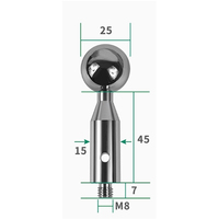 Sphère de calibrage CMM prête à être expédiée, boule en céramique de haute précision pour remplacement Zeiss, taille personnalisée