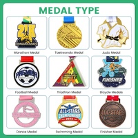 Médailles de course de marathon, trophées et médailles souvenirs avec logo personnalisé, en alliage de zinc, métal, design 3D personnalisé, créez votre propre médaille