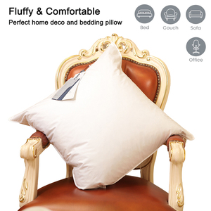 Luxury Fluffy <strong>Feather</strong> Filled Throw <strong>Pillow</strong> <strong>Insert</strong> Decorative <strong>Pillow</strong> Core Back Support Cushion for Home Hotel - Product Image 4