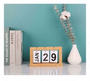 Calendario Perpetuo de Madera con Indicador de Mes y Fecha, Organizador de Escritorio, Planificador Diario, Decoración para Oficina y Hogar, Accesorios de Fotografía - Product Image 3