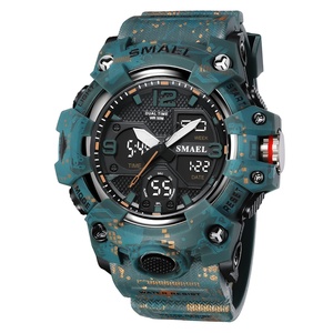 Montres pour hommes SMAEL 8008MC, étanches, sportives, chrono, analogiques et numériques, camouflage - Product Image 5