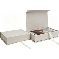 Boîte en forme de livre magnétique avec logo personnalisé, emballage en carton rigide solide, boîtes cadeaux en papier magnétique