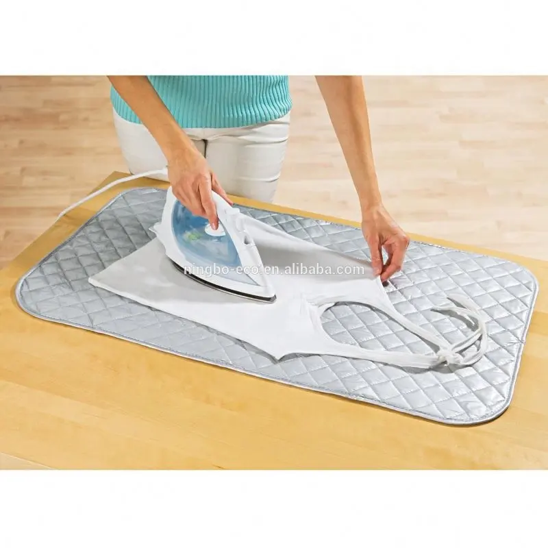 Pamuk Polyester taşınabilir ütü masası örtüsü/demir ütü Mat Pad/ısıya dayanıklı Mat