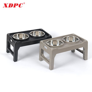 Suporte elevado XDPC para tigelas de água para comida de cachorro grande Suporte ajustável 4 Alturas - Product Image 4