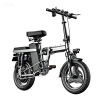 Vélo électrique IScooter EB1, moteur 500W, batterie lithium 36V 7.8AH, 25KM/h, vélo électrique de ville à grande vitesse, pliable 14 pouces, frein à disque pour adultes