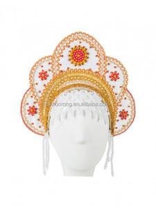Kokoshnik Personalizado de Fábrica, Traje Folclórico Tradicional Ruso, Tocado para Adultos/Niños, Tocado Nacional Ruso para Mujer, Kokoshnik - Product Image 3