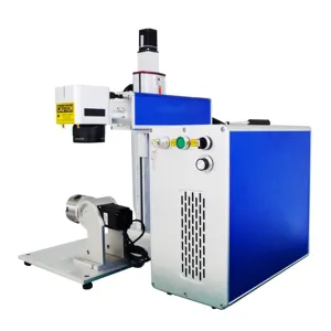 JPT 30w 60w 100w M7 Mopa laser marking machine fiber engraving machine with 80 100 125 rotary