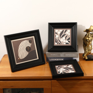 <span class=keywords><strong>Cornice</strong></span> Fotografica Quadrata Artigianale in Stile Retrò Vintage P.S. Materiale per Esposizione di Dipinti ad Olio, Scatola Cieca Fai-da-Te da Appendere a Parete - Product Image 2