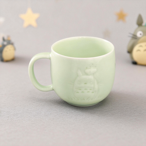 Mug en céramique artisanal de luxe de 280 ml, motif de dessin animé, porcelaine de la fabrique de Ru chinoise, <span class=keywords><strong>tasse</strong></span> à café inspirée de <span class=keywords><strong>Totoro</strong></span> avec certificat d'authenticité - Product Image 1