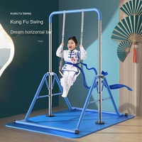 Cintre de balançoire à barre horizontale pliable en acier multifonctionnel pour enfants pour les ménages