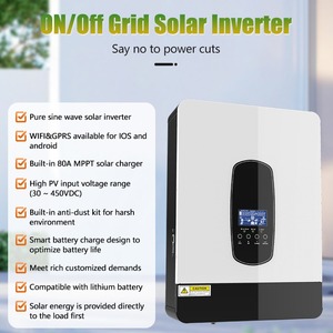 XZJ Onduleur Hybride Chine 24 V IBrido 24V Inversor 12V 220V 6000W Inversol 48V Hybride Onduleurs Solaires Hors Réseau Powerinverter - Product Image 3