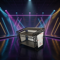 Cabine DJ mobile pliable à LED pour boîte de nuit