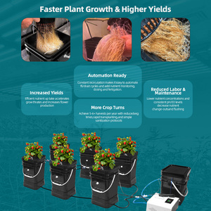 Groothandelsprijs Recirculerend Aeroponics Hydrocultuursysteem 1 4 6 8 12 Site Aeroponische Emmer Mistsysteem Fabriek - Product Image 4