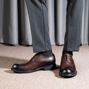 Best-Selling 2025 New Men's <b>Shoes</b> Fashionable Casual Handcrafted Luxury Formal <b>Shoes</b> <b>Height</b> <b>Increasing</b> Waterproof Breathable - Product Image 1