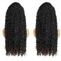 Perruque bouclée birmane 30 pouces sans colle HD pour cheveux naturels noirs de luxe à haute densité, cuticules alignées, cheveux bruts