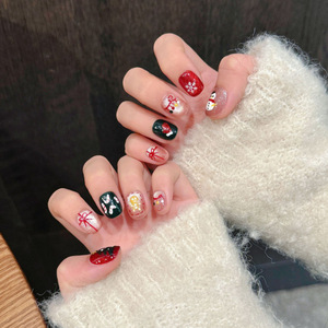 <span class=keywords><strong>Uñas</strong></span> Postizas Pintadas a Mano <span class=keywords><strong>para</strong></span> Regalo de Navidad, Nuevo Estilo Festivo, Regalo, <span class=keywords><strong>Uñas</strong></span> Postizas Hechas a Mano, Venta al por Mayor de Fábrica - Product Image 3