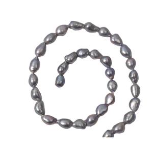 Perles de culture d'eau douce baroques semi-finies faites à la main, 8-9 mm, bouton, naturelles, lisses, trou droit, irrégulières, recyclées, double face pour une meilleure qualité - Product Image 5