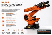 Bras robotisé industriel KUKA KR 270 R2700 ULTRA à 6 axes, charge utile de 270 kg pour le soudage, la manutention et la palettisation