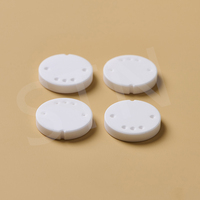 Disque en céramique de zircone beige réfractaire isolant résistant à la pression, taille personnalisée, biscuit pour usage industriel