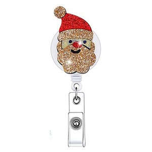 Cross-border Christmas gift alligator <b>clips</b>, badges, scrolls, retractable <b>buckles</b>, Christmas stockings, Christmas tree badges - Product Image 3