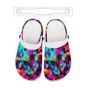 Sepatu Taman Custom Six Seven Print Platform Anti Air Model Clogs Mules Kartun 67 Clogs Sepatu Taman Wanita untuk Luar Ruangan - Product Image 4