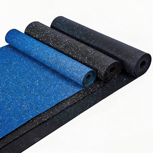 Revêtement de sol imperméable pour aire de jeux, rouleau de caoutchouc noir pour extérieur, tapis de sol en caoutchouc pour salle de sport au mètre carré - Product Image 4