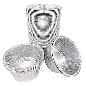 Disposable Aluminum Foil Cups Baking Cake Muffin Cupcake 60ml Tin Mold Round Egg Tart Cup Packing Boxes Tins Mold Mould 53/24-F