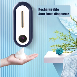 Dispensador automático de jabón de espuma recargable, dispensador de jabón sin contacto con sensor automático para montaje en pared, para cocina y baño - Product Image 3