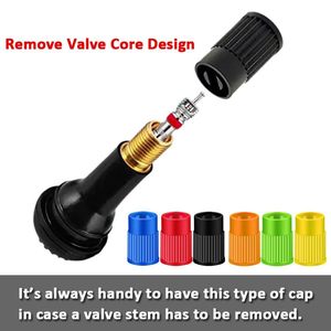 Capuchons de valve colorés en caoutchouc pour voiture, moto, vélo, avec outil de retrait intégré, pour valve américaine sans chambre à air - Product Image 5