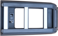 TCAL TT-01 Échelle latérale universelle pliable en alliage d'aluminium noir pour toit de voiture, compatible avec les SUV et les camions