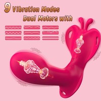 Bestseller App-gesteuerter Slip-Vibrator Stoßender Dildo Klitoris-Stimulator Vibrierende Slips Sexspielzeug für Frauen