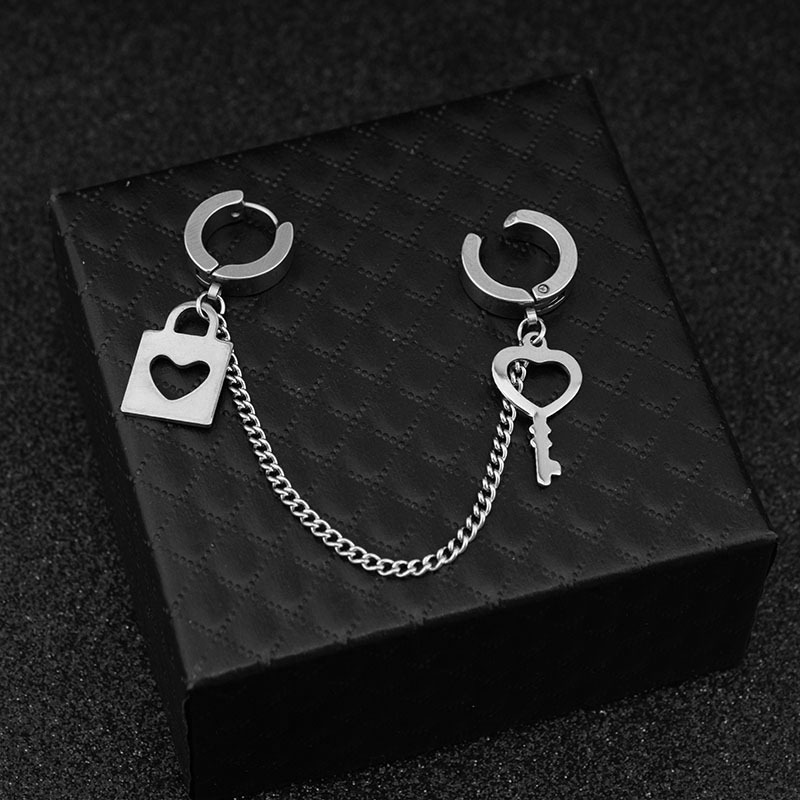E053-Silver2 1 cerceau + 1 clip (1 pièce)